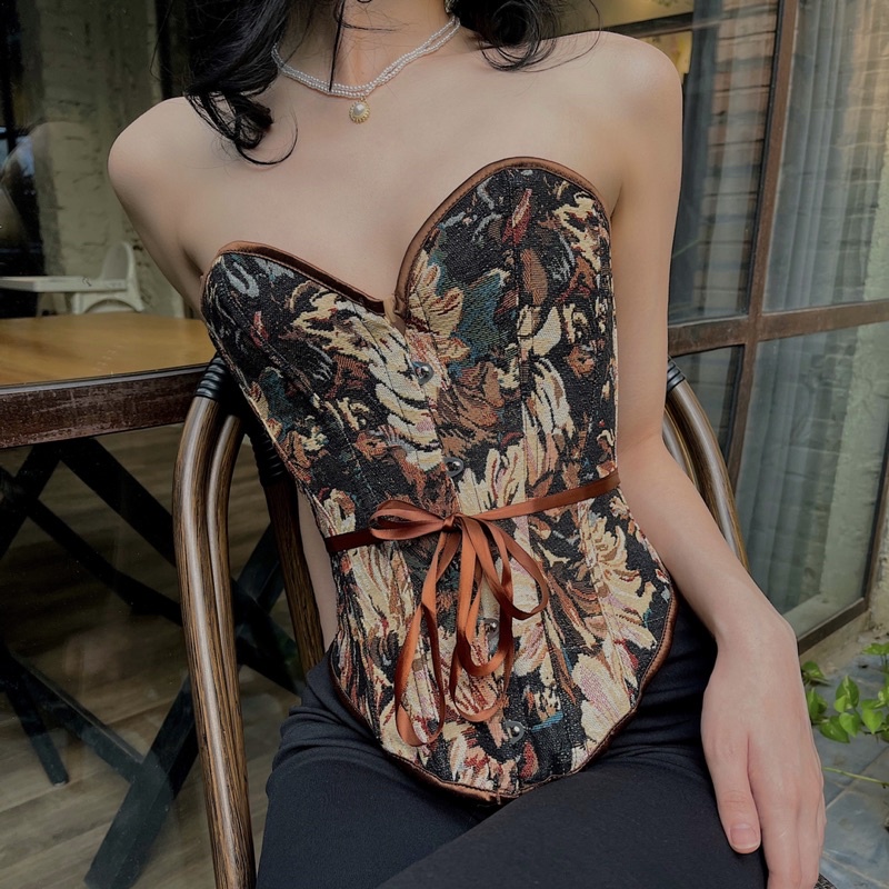 Áo corset định hình dáng nâng ngực thắt eo Celindia Corset