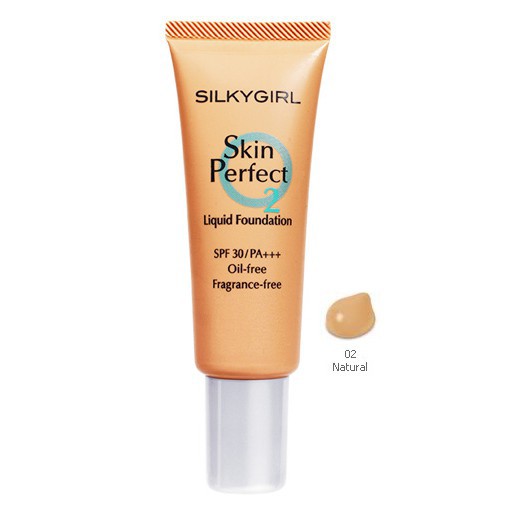 Kem Nền Chống Lão Hóa Silkygirl Skin Perfect Liquid Foundation - 02 Natural (25ML