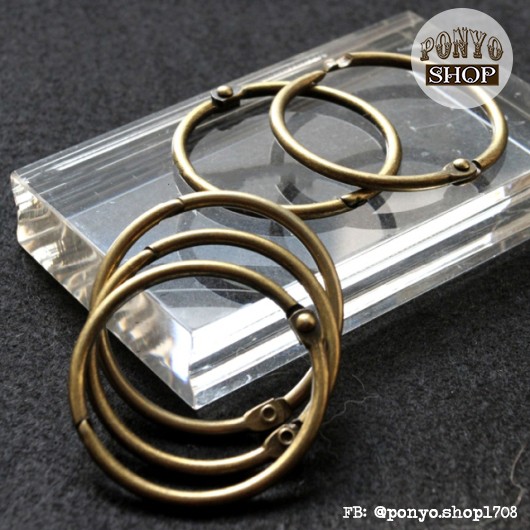 Gáy còng kim loại màu đồng gắn Scrapbook