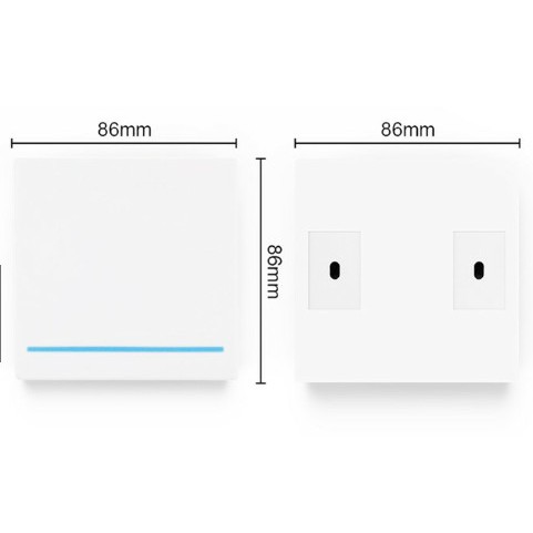 Nút nhấn công tắc điều khiển đèn từ xa dán tường không dây phát sóng RF 433MHz.