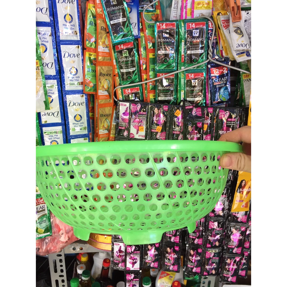 Rổ nhựa rửa rau, đựng hoa quả Việt Nhật, Song Long 30 ->35cm