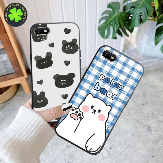 Ốp lưng Oppo A3S / A1K / A5S / A7 / F9 / A12 - in hình mặt cười và ô vuông nhiều màu siêu đẹp