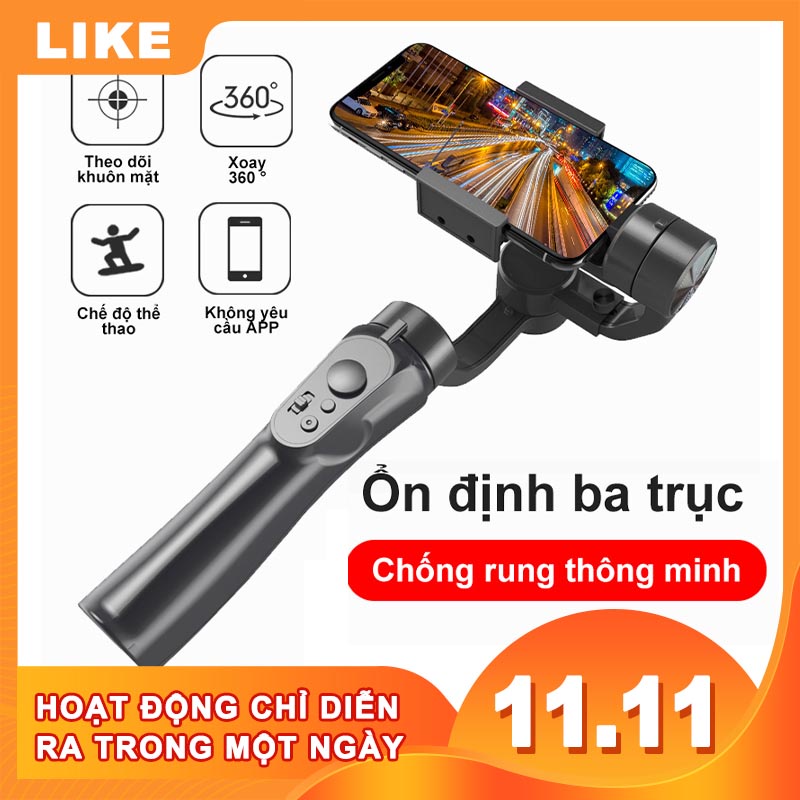 Tay Quay Phim,Tay Cầm Chống Rung Cho Điện Thoại, Gimbal Cầm Tay Chống Rung, hình ảnh video ổn định và mượt mà [NBH4YT]
