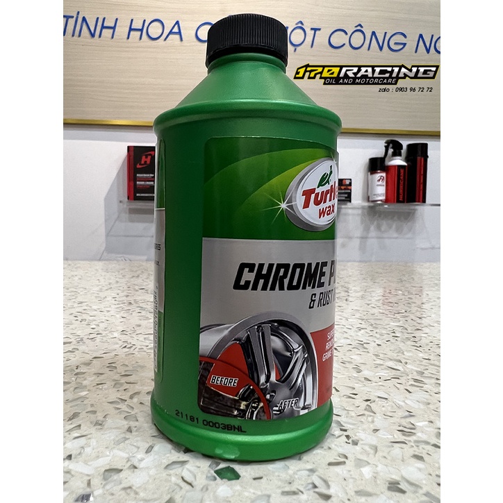 (HCM) Kem đánh bóng kim loại ,  INOX . Chrom Turtle Wax Chrome Polish Rust Remove 355ml hàng chính hãng xuất xứ USA