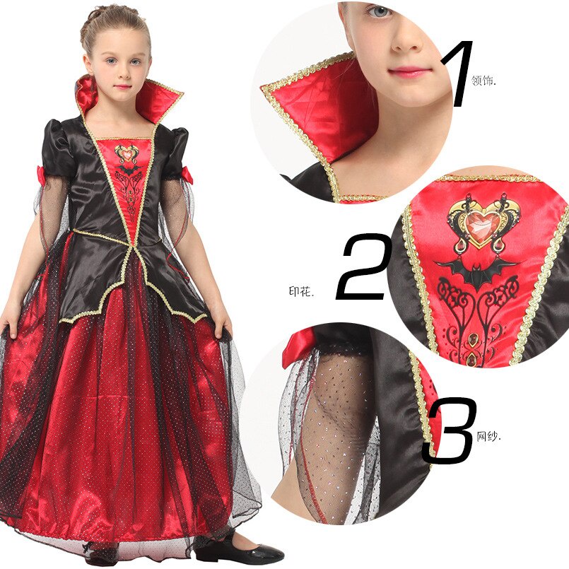 Bộ hóa trang Công chúa Ma Cà Rồng nhỏ duyên dáng G0319 cho bé chơi Halloween