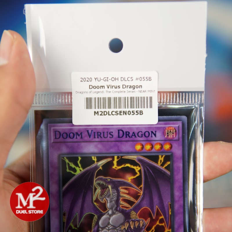 Lá bài Yugioh DLCS-EN055B Doom Virus Dragon – Ultra Rare BLUE - Đóng gói theo tiêu chuẩn M2SCCQ-Lite