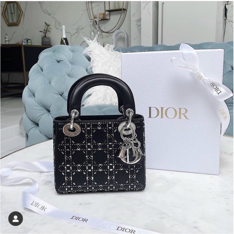 Túi Dior Lady 3 ô - size 17