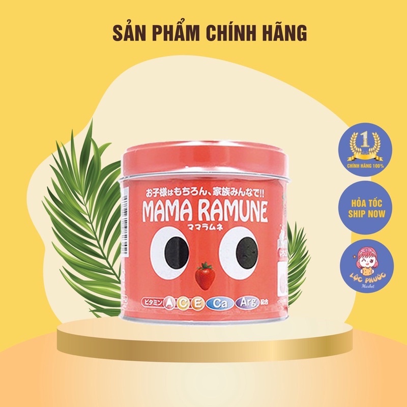 kẹo cho trẻ biếng ăn Mama Ramune Nhật Bản 200 viên