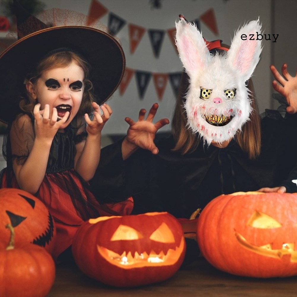 Mặt nạ gấu/thỏ đẫm máu đáng sợ kinh dị hóa trang Halloween
