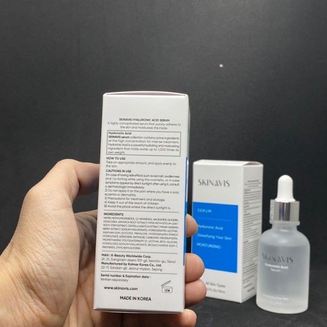 [Hàng Authentic]Serum , Tinh Chất Cấp Ẩm Phục Hồi SKINAVIS Hyaluronic Acid &amp; Niacinamide + B5 G22 White Store