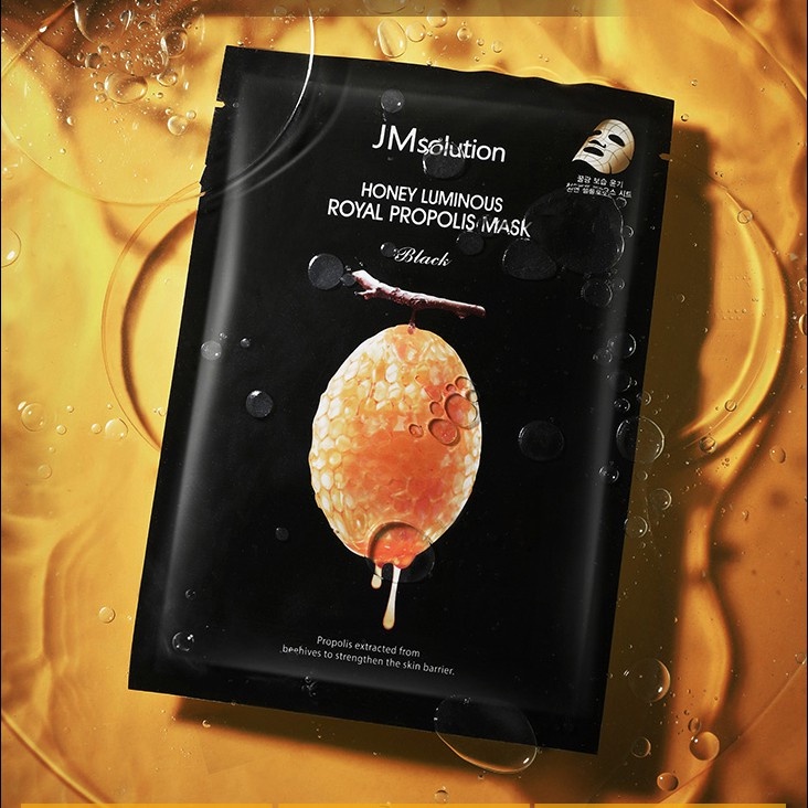 Combo 5 Mặt Nạ giấy sáp ong Jm Solution Honey Luminous Royal Propolis Mask (Mật Ong) 30ml x 5