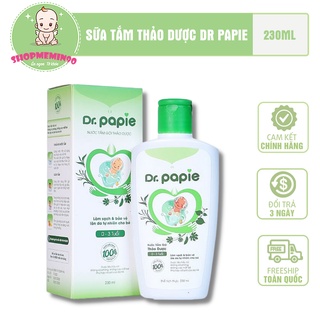 Sữa tắm thảo dược Dr Papie 230ml cho bé