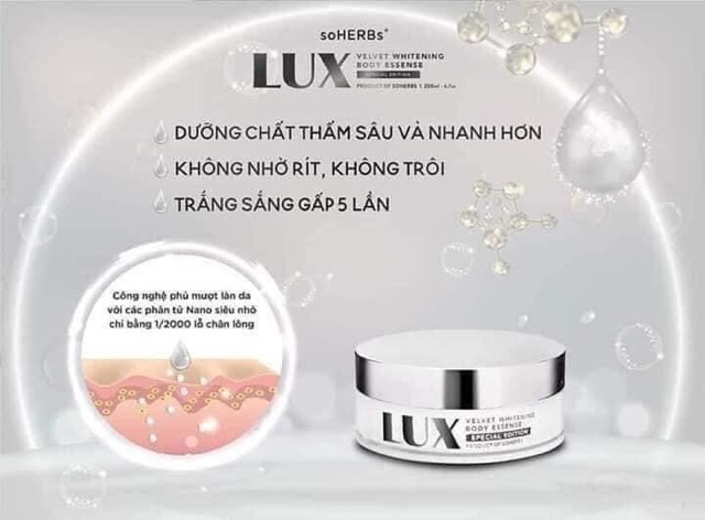 [ CHÍNH HÃNG 100% ] Body Lux trắng da, chống nắng NGUYÊN TEM SALE LỖ 95k