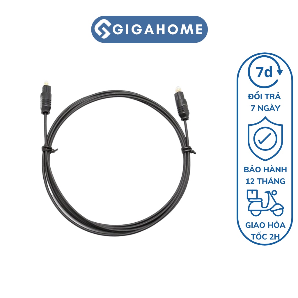 Dây Cáp Âm Thanh Mở Rộng Kết Nối 2 Đầu Cho Chất Lượng Âm Thanh Tốt GIGAHOME 1m 7131