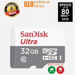 Thẻ Nhớ Chính Hãng Sandisk 32gb Ultra 80mb/S