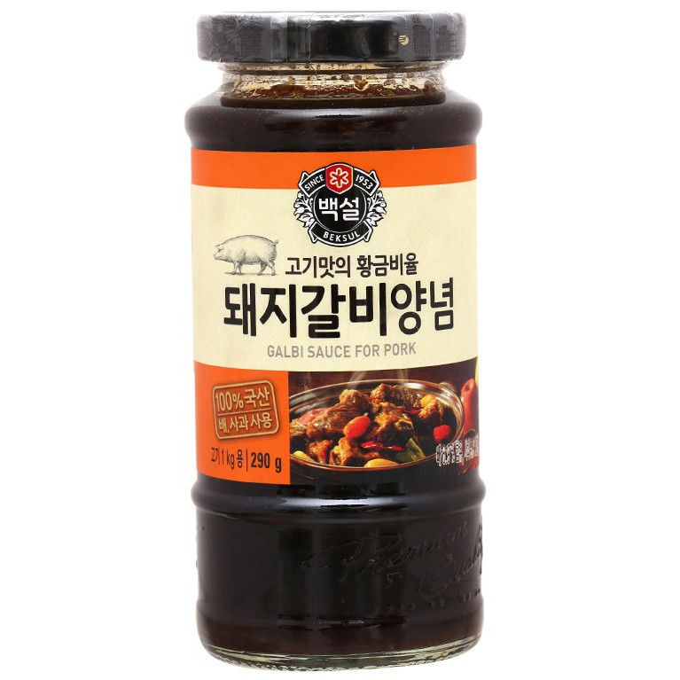 [290g – SƯỜN HEO] Xốt ướp Beksul [Korea] CJ FOODS Kalbi Marinade for Pork (cjf-hk)