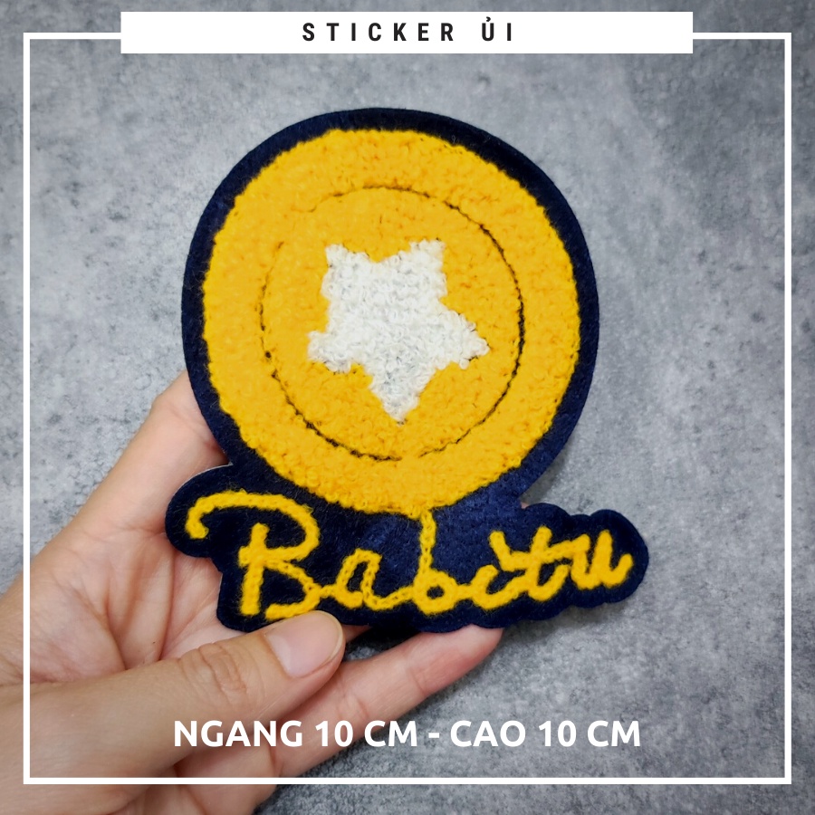 Sticker ủi quần áo cao cấp CÓ SẴN KEO ỦI,sticker dán quần áo dùng làm miếng dán vá Quần Áo,vá áo phao,trang trí quần áo