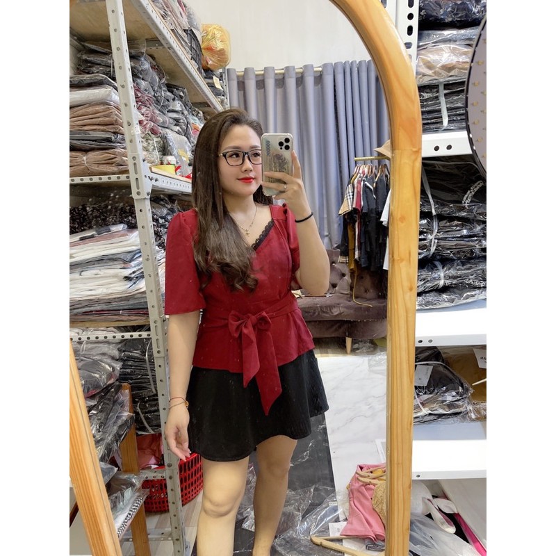 Áo kiểu Bigsize Phối ren