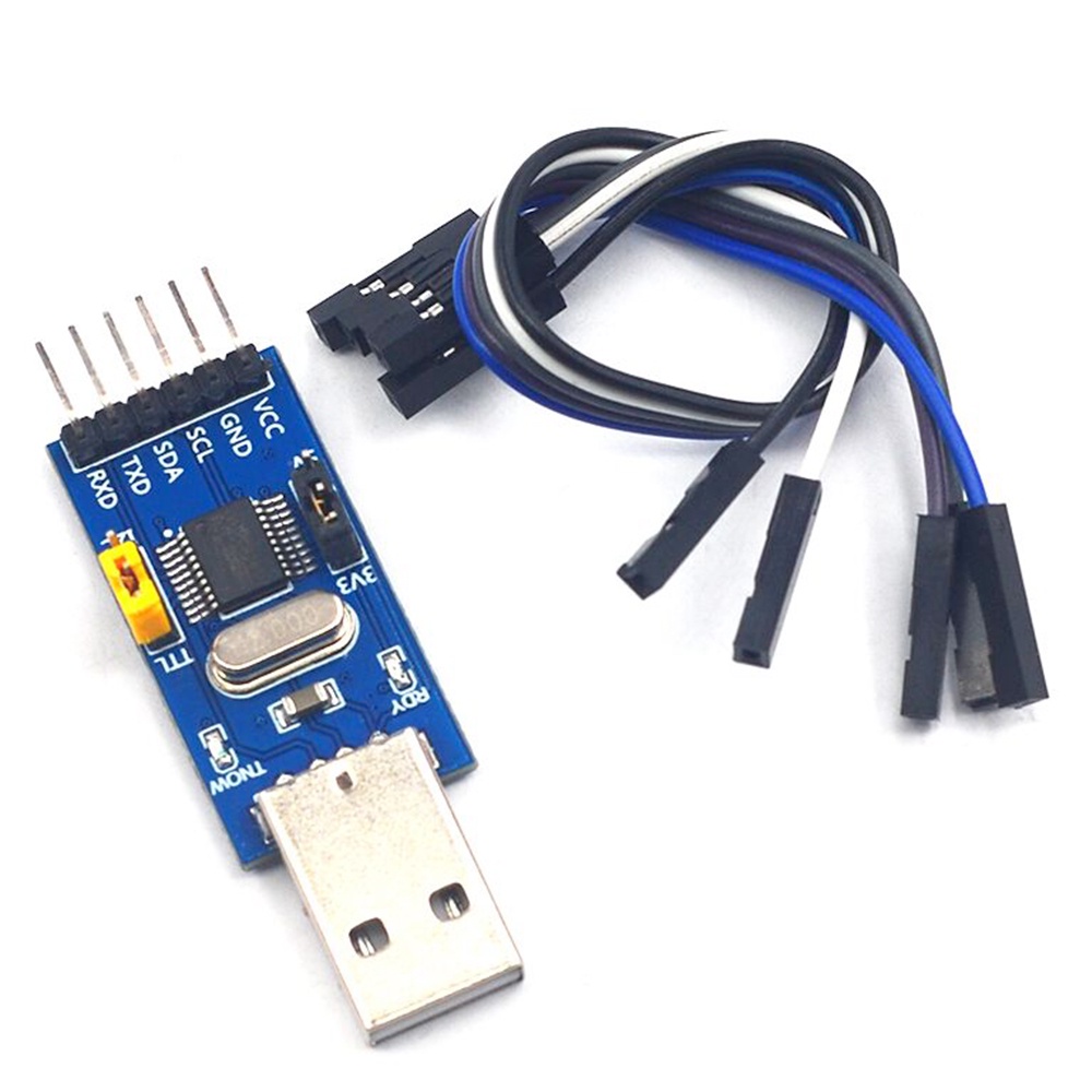 Mô Đun Điều Khiển Hai Trong Một Pcbfun CH341T 3.3V 5V USB Sang I2C IIC UART USB Sang TTL Cho Windows XP 7 8 10