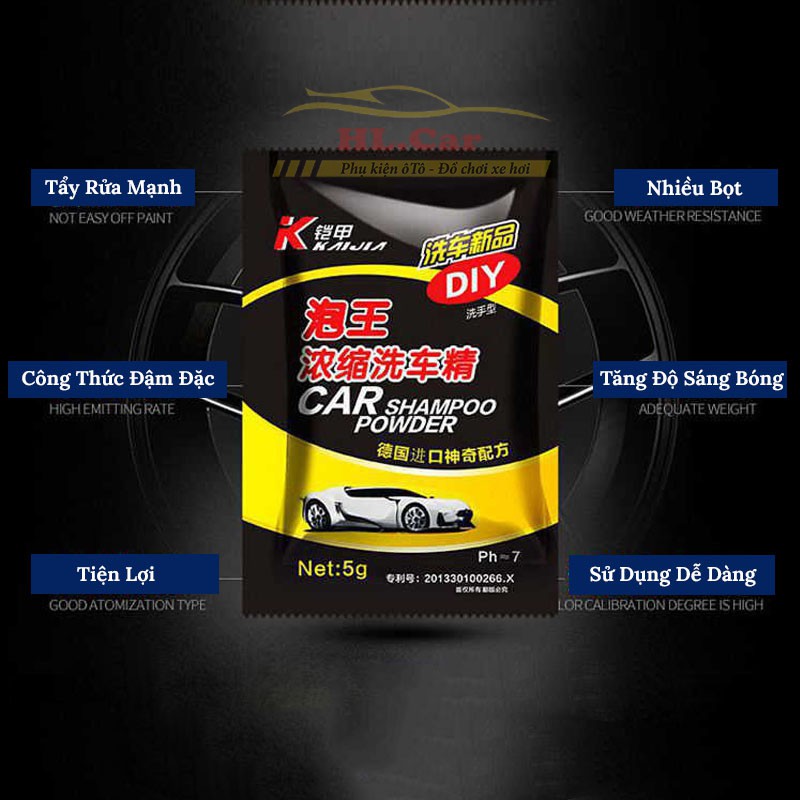 Bọt Rửa Xe Ô Tô Siêu Sạch - Tiện Dụng - 1 Gói