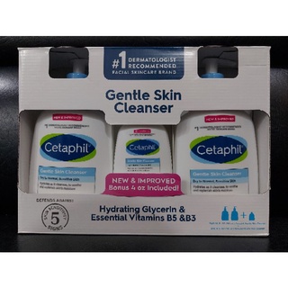 (Hàng Mỹ) Mẫu Mới Sữa rửa mặt dịu nhẹ Cetaphil Gentle Skin Cleanser 591ml và 118ml