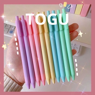 Bút bi nước mực gel TOGU, bút bi cute mực đen ngòi 0.5mm màu macaron dễ thương bút marcaron bi đen bút gel đen mực đều