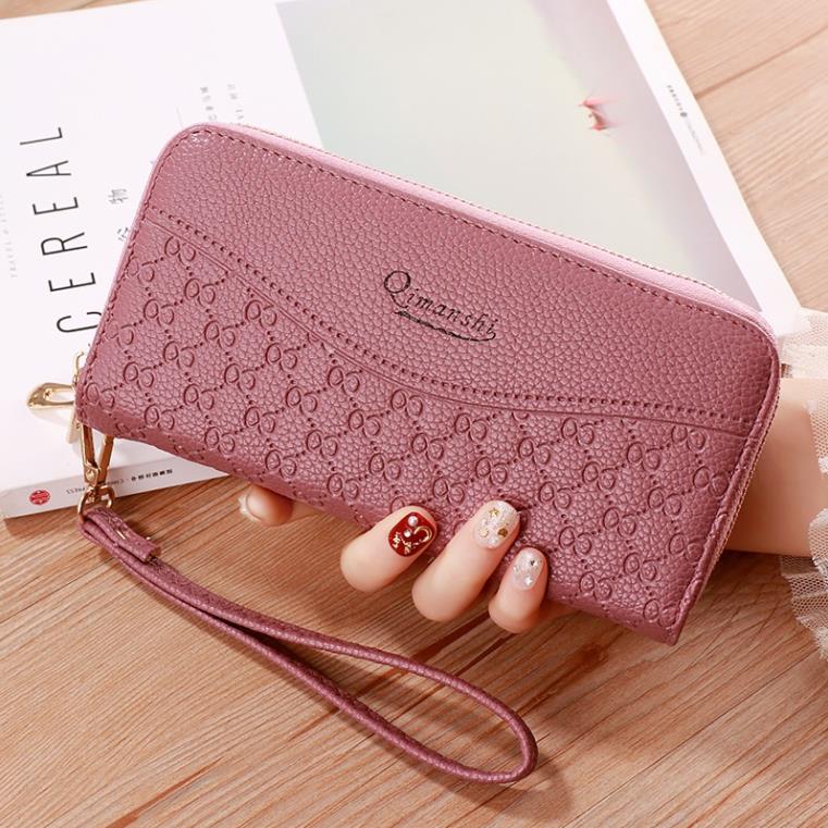 VÍ KHÓA KÉO Tiện Lợi Mini ZIP Da Chống Thấm Nước