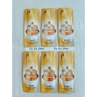 Gói kem mắt whoo vàng Intensive Nutritive Eye Cream