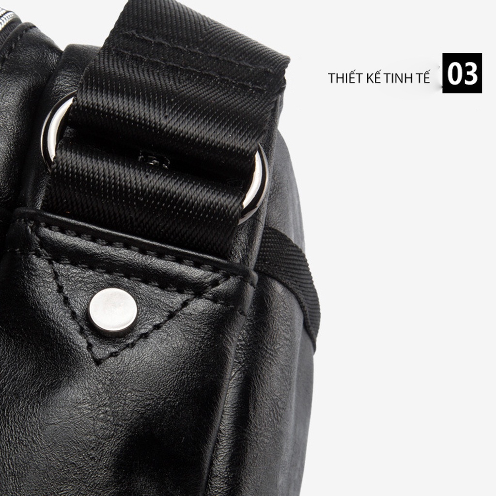 Túi Sách Da Nam ATINO Chất Liệu Da PU Kiểu Dáng Thời Trang TC1.9317