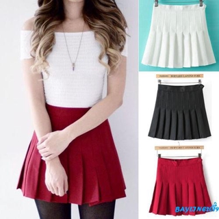 Bay-thời trang mùa hè dành cho nữ đi học xếp ly gợi cảm Váy Mini