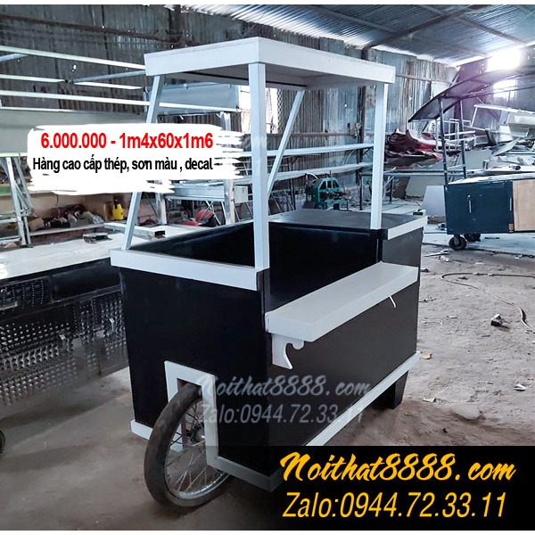 xe đẩy bán xôi bánh mì