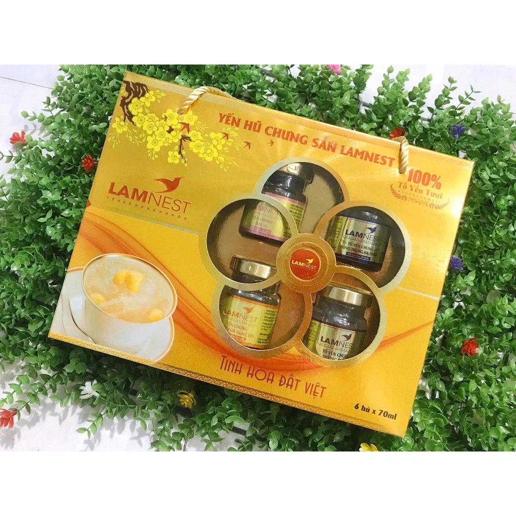 Yến sào khánh hoà 28% Lamnest 48k/1 hủ [ Táo đỏ ]