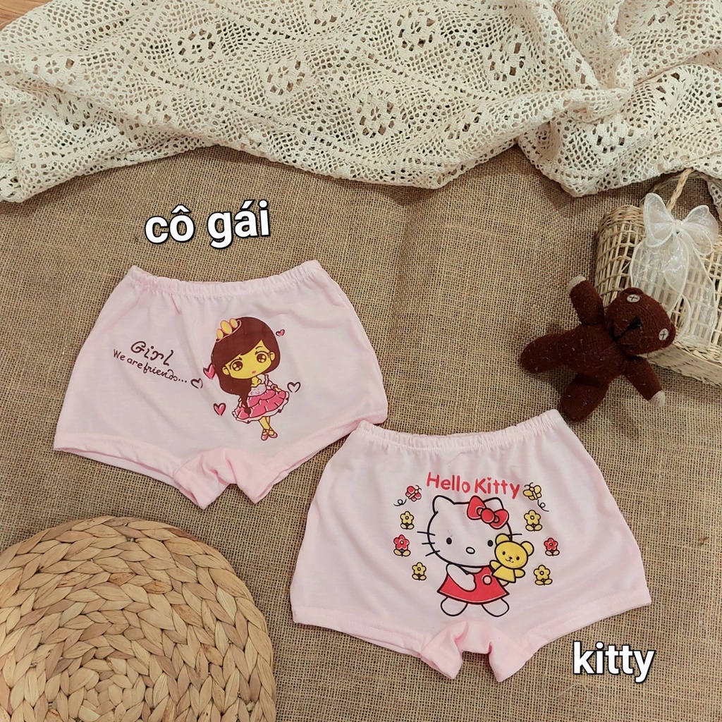 Quần chip bé gái - Quần lót bé gái xinh xắn QATE265 (8-25kg)