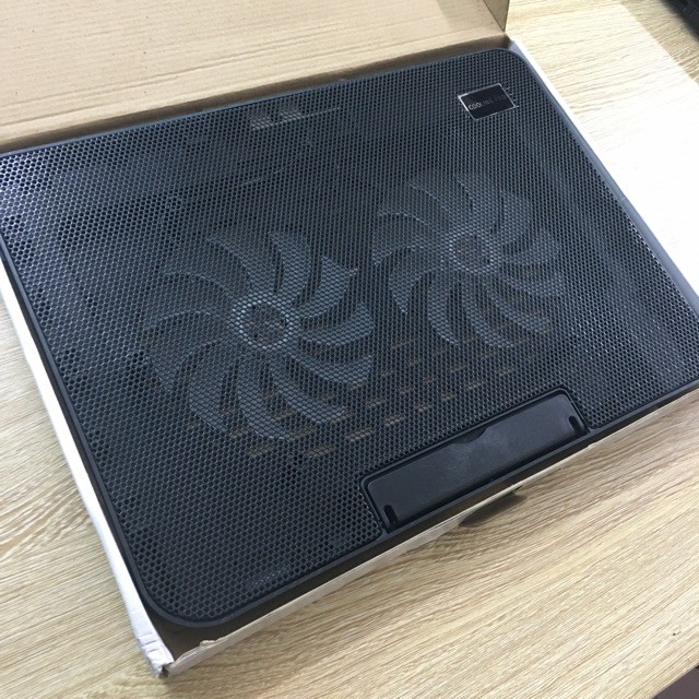Đế quạt tản nhiệt cho laptop, 2 quạt, tạo nghiêng 45 độ