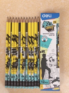 Bút Chì Gỗ  2B  Deli Explora ( 1 hộp 12 cây)
