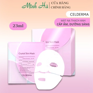Mặt nạ thạch anh Celderma Crystal Skin Mask 23g cấp ẩm, làm sáng làm dịu da