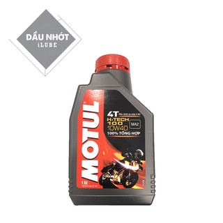 Nhớt MOTUL H-Tech 100 4T 10W40 (100% Tổng Hợp - Mô Tô PKL)