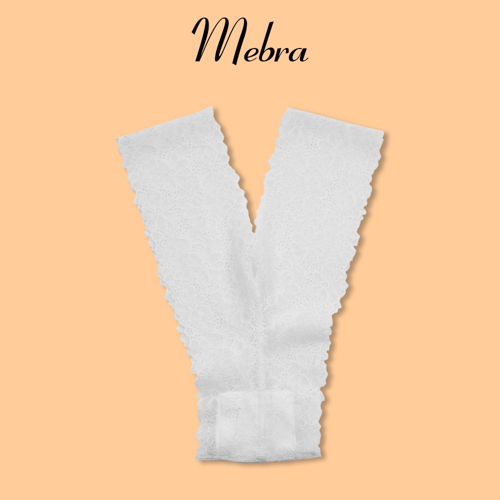 Quần lót ren lọt khe thương hiệu Mebra kiểu dáng chữ Y sexy quyến rũ màu trắng MEY02
