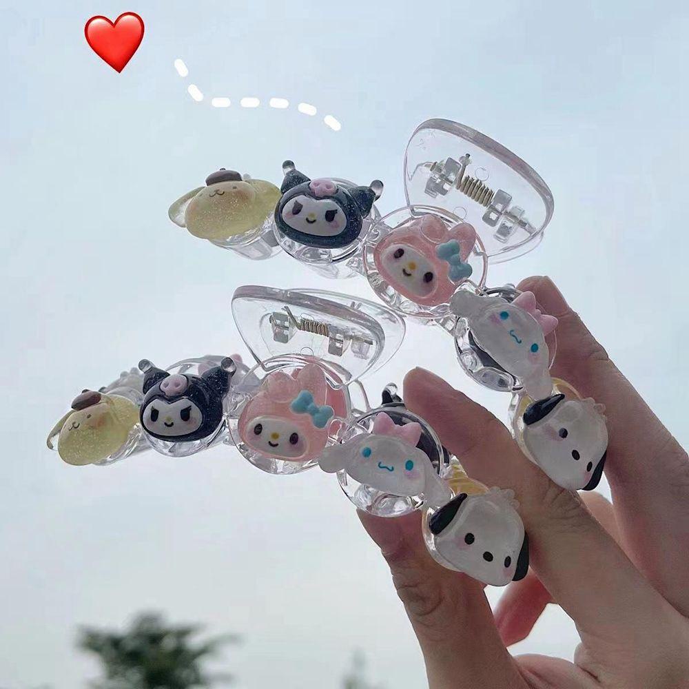 Maurice kẹp tóc trong suốt dễ thương hình học kẹp tóc anime cá mập kẹp giai điệu cô gái kẹp tóc phụ kiện tóc nữ