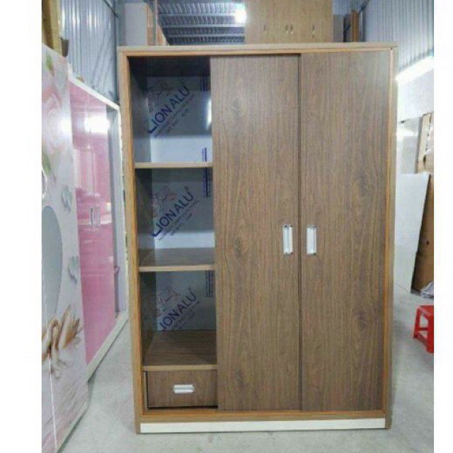 [Chỉ ship HN] Tủ quần áo 3 cánh lùa đẩy nhựa đài Loankt 185*126*50cm Freeship