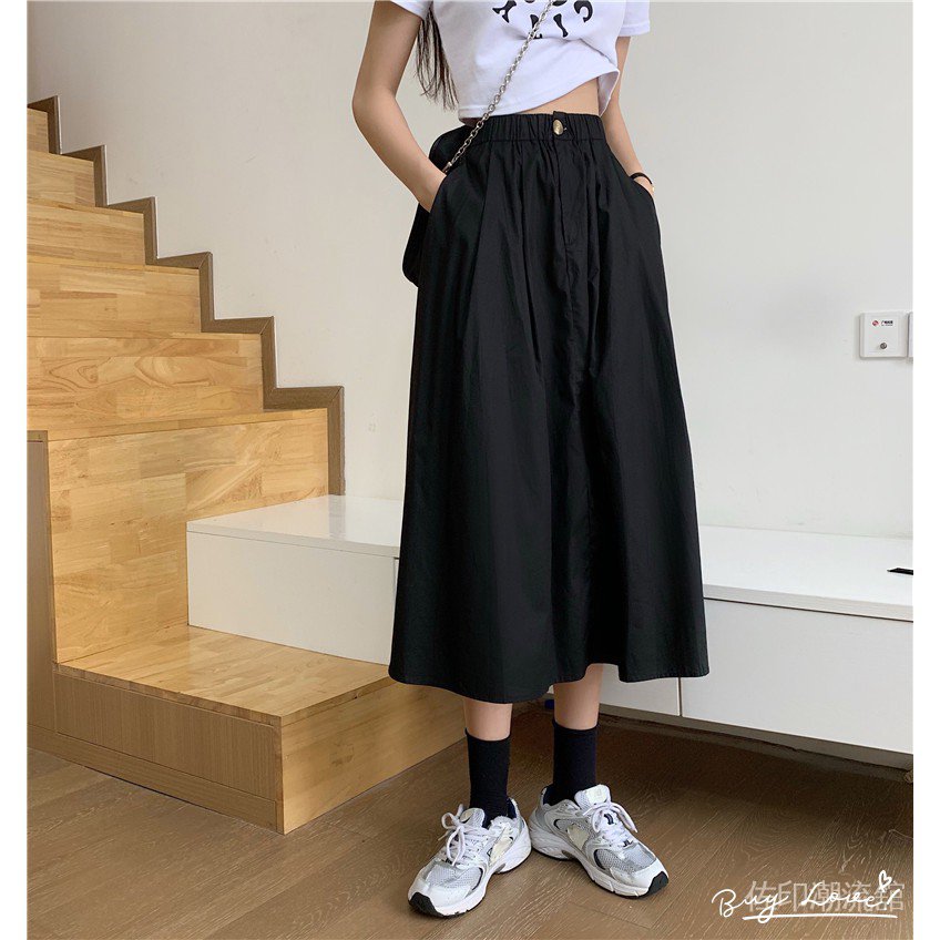 Chân Váy Chữ A Màu Trơn Co Giãn Tốt C249 1ezi | BigBuy360 - bigbuy360.vn