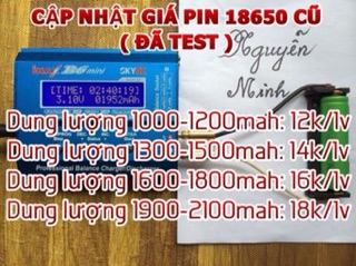 Pin laptop cũ, pin 18650 cũ
