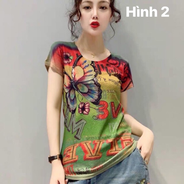 [HÀNG ORDER] Áo thun nữ hoạ tiết in 3D hai mặt cực phong cách  hàng nhập QC cao cấp kèm ảnh thật minh hoạ | BigBuy360 - bigbuy360.vn