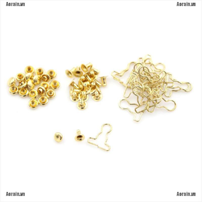 Set 20 Khóa Kim Loại Mini 9mm Cho Búp Bê BJD 1 / 6