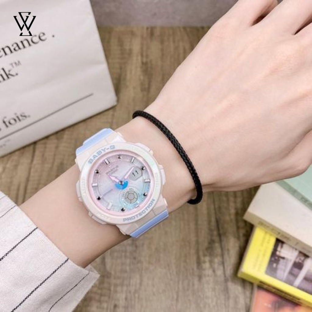 Đồng Hồ Điện Tử Nữ Casio Baby-G WATCHSTORE BGA-250-7A3DR Thiết Kế Mặt Kính Khoáng 41mm, Dây Và Vỏ Nhựa Bền Bỉ