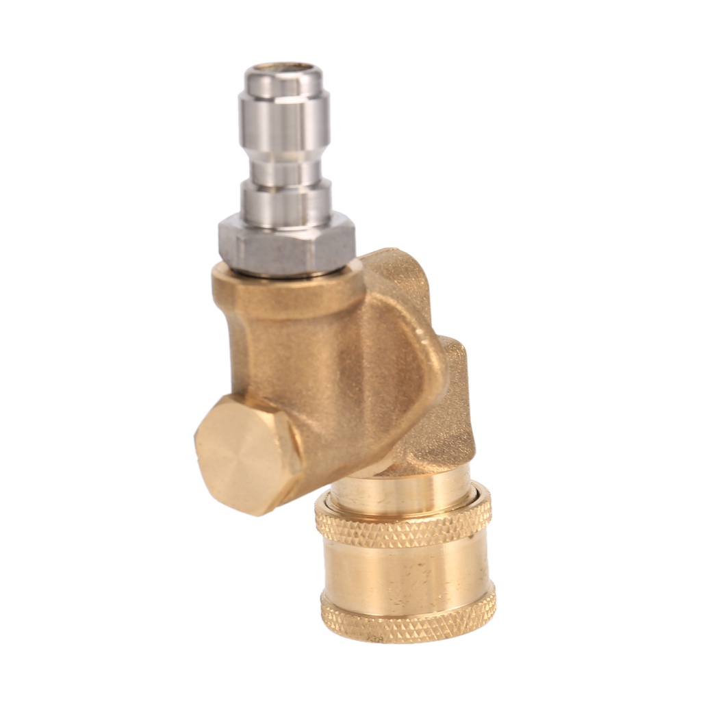 Khớp Nối Xoay Làm Sạch Nhanh Cho Vòi Phun Nước Áp Suất Cao 4,500 Psi 1 / 4 Inches Nâng Cấp 90 Độ