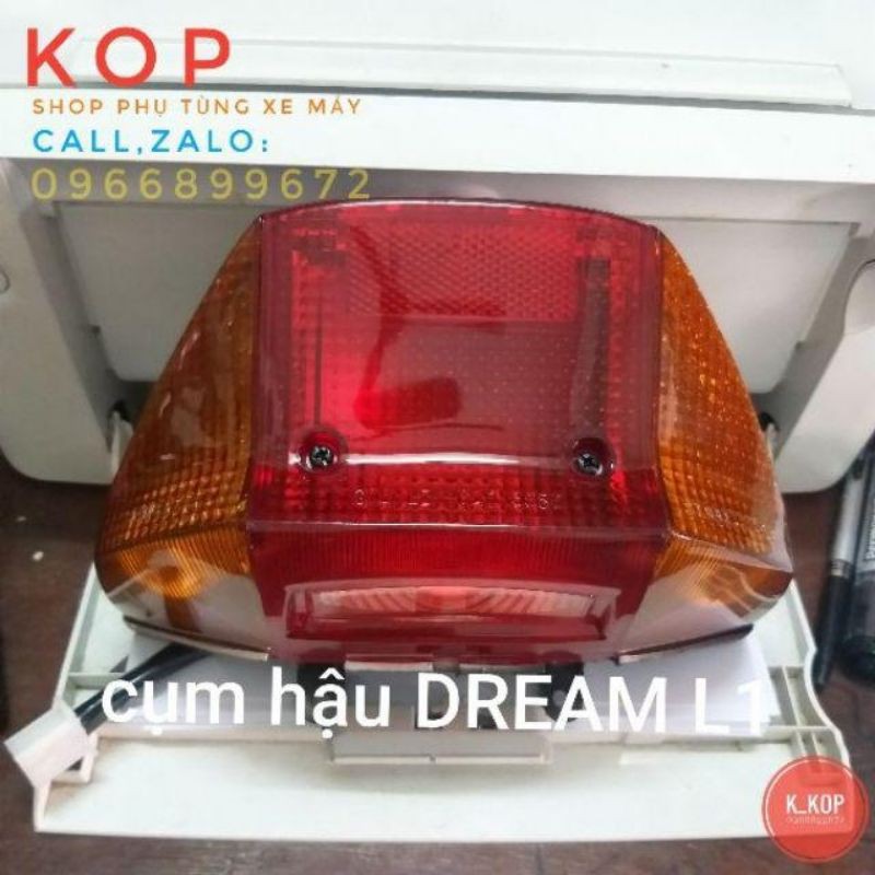 cụm đèn hậu sẵn đui và zăc cắm xe dream Thái