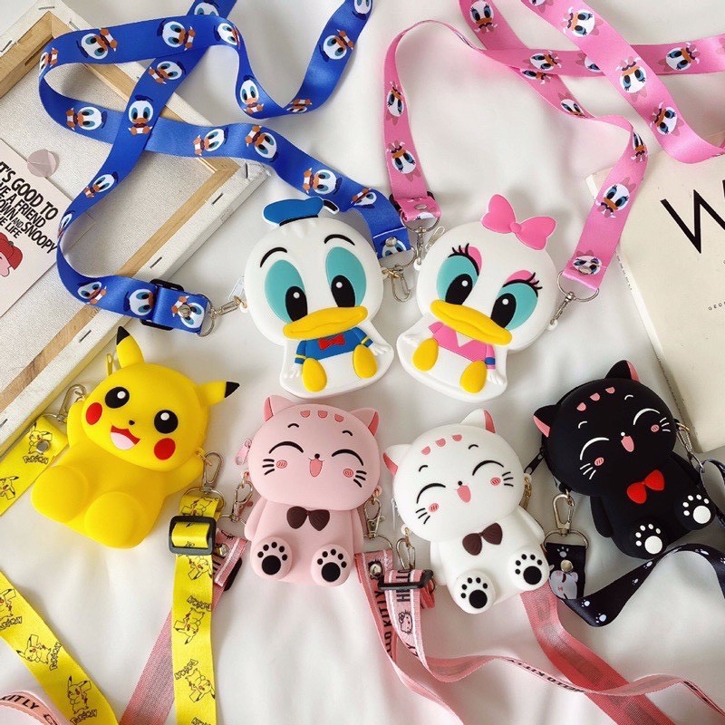 Túi đeo bé gái,Túi silicon bé gái,