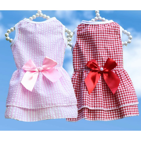 🐶🐱 VÁY ÁO CHO CHÓ MÈO MÙA HÈ NHIỀU KIỂU DÁNG SIZE XS-2XL