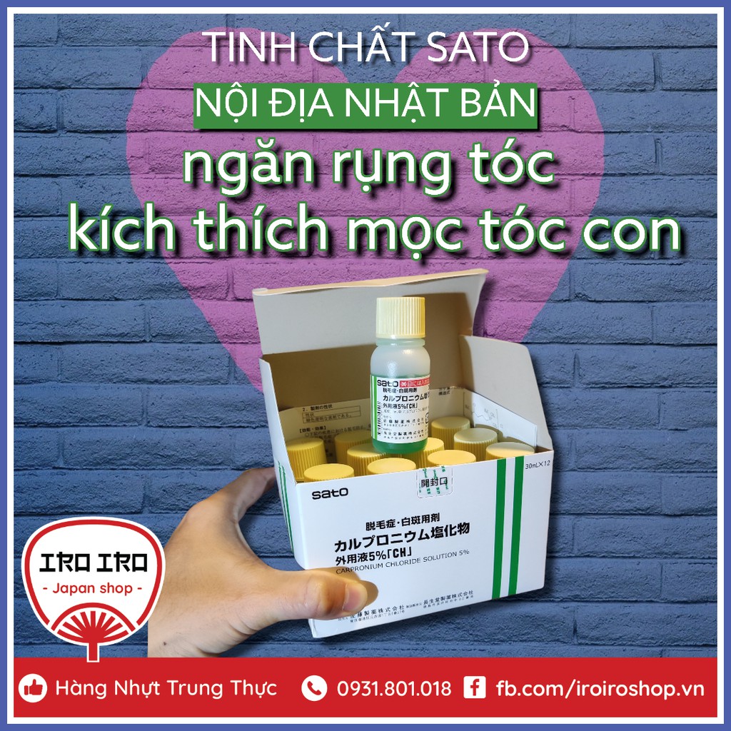 Tinh Chất Kích Thích Mọc Tóc SATO Thảo Dược Nhật Bản